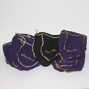 Crown Royal Bags Lot of 11 - 10 Blue and 1 Black